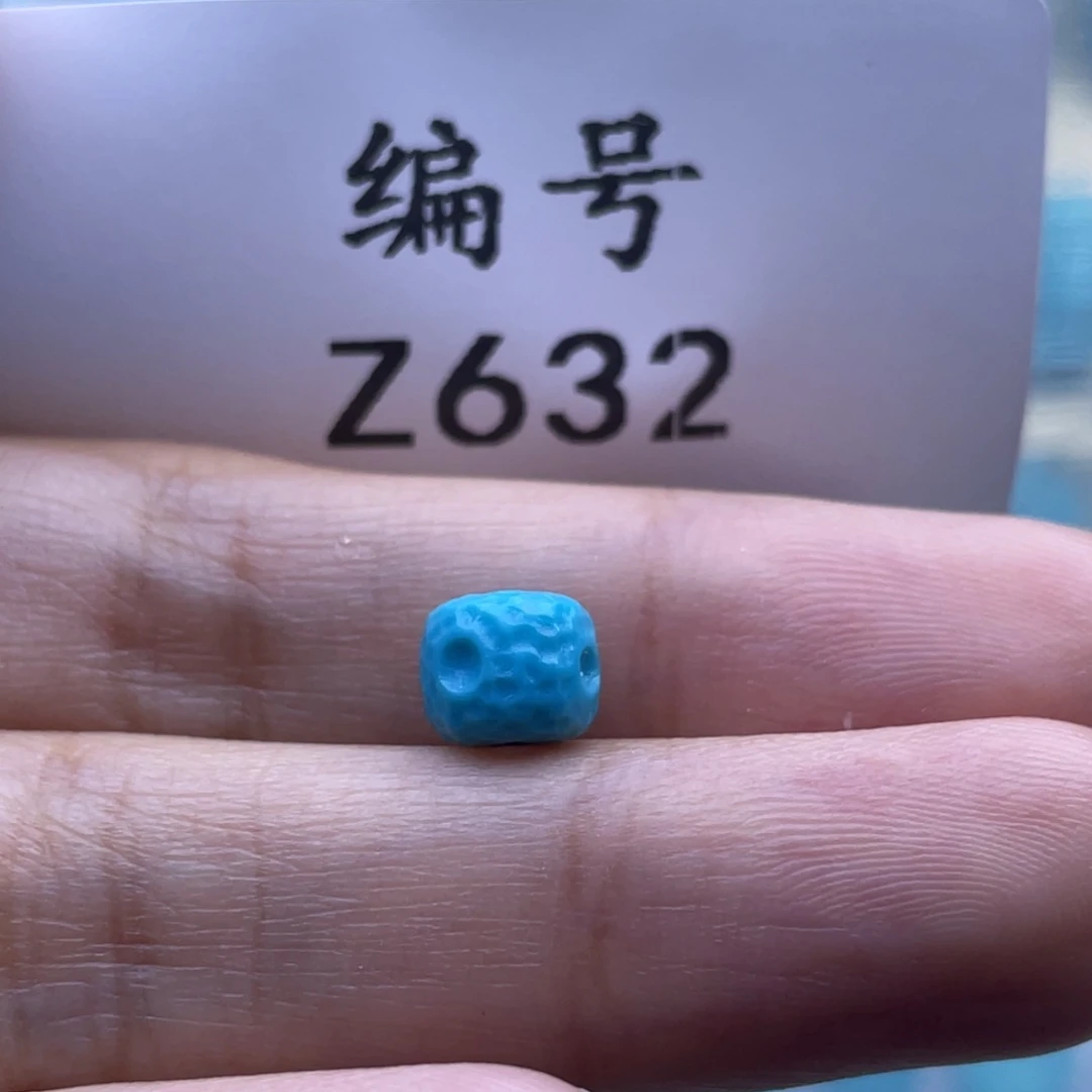 未镶嵌绿松石珠宝奇石6*7mm