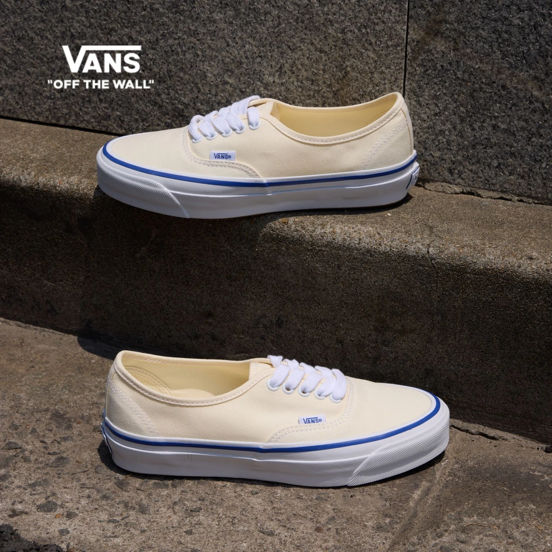 VANS范斯Authentic Reissue 44百搭小白鞋低帮帆布鞋CQAOFW
