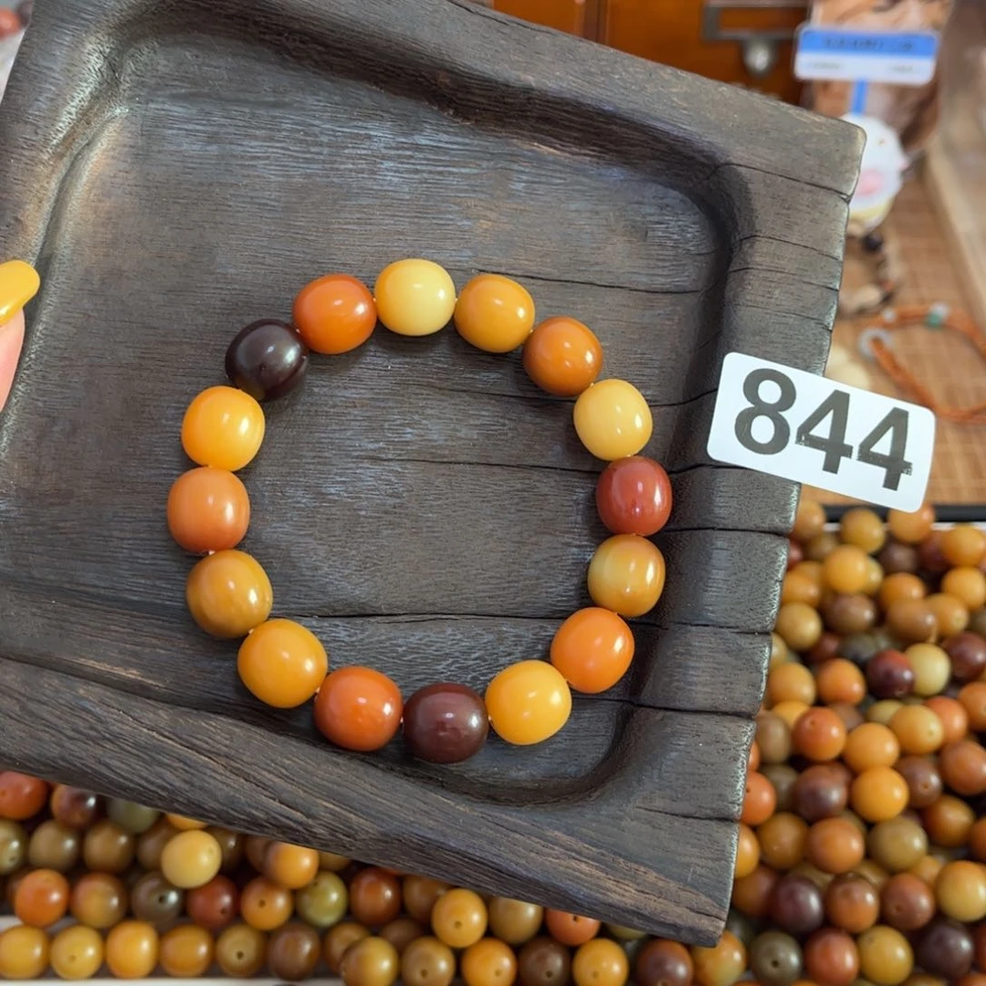 白玉菩提手串844落日盛夏1213枣珠干磨7000目