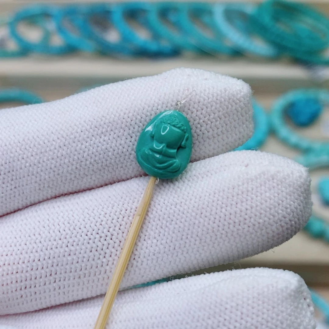 未镶嵌绿松石珠宝奇石