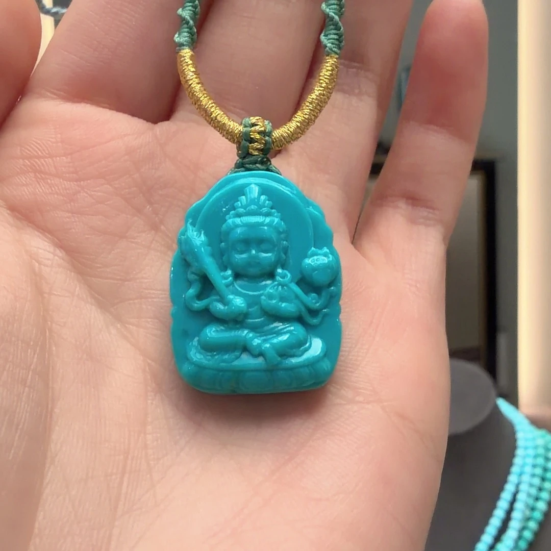 绿松石未镶嵌颈饰