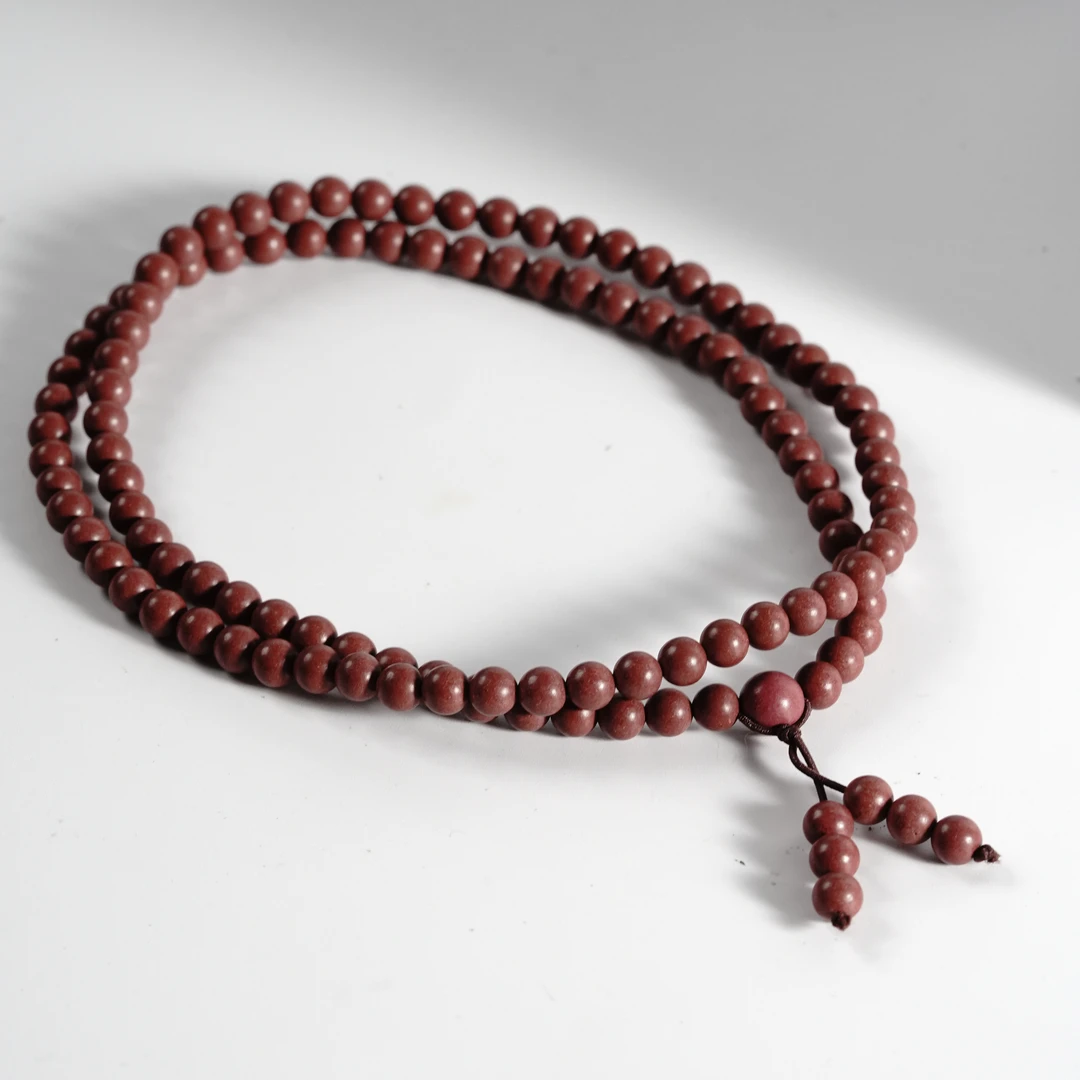 【珊木居】HXZ1150JY TO-P系列 墨红玫瑰合香珠0.8*108颗多圈手串