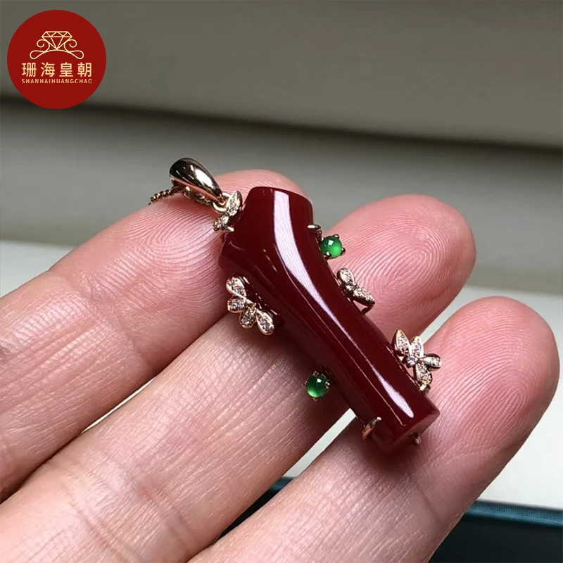 非金属木质吊坠 珊海皇朝AK原枝吊坠k18送老婆尺寸13.7x37.8mm