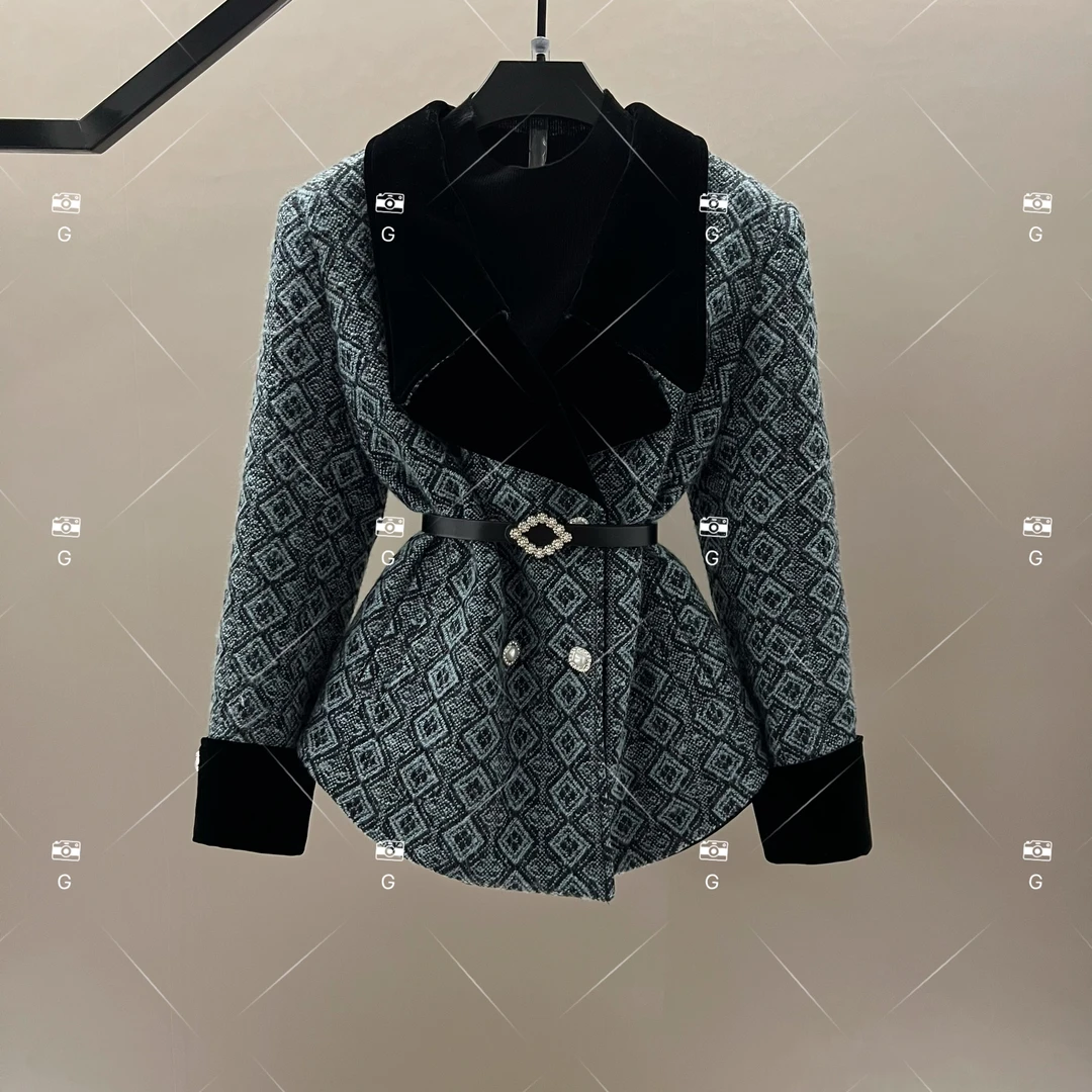 秋冬气质小香风时尚设计师中长款羽绒服 GS-57667