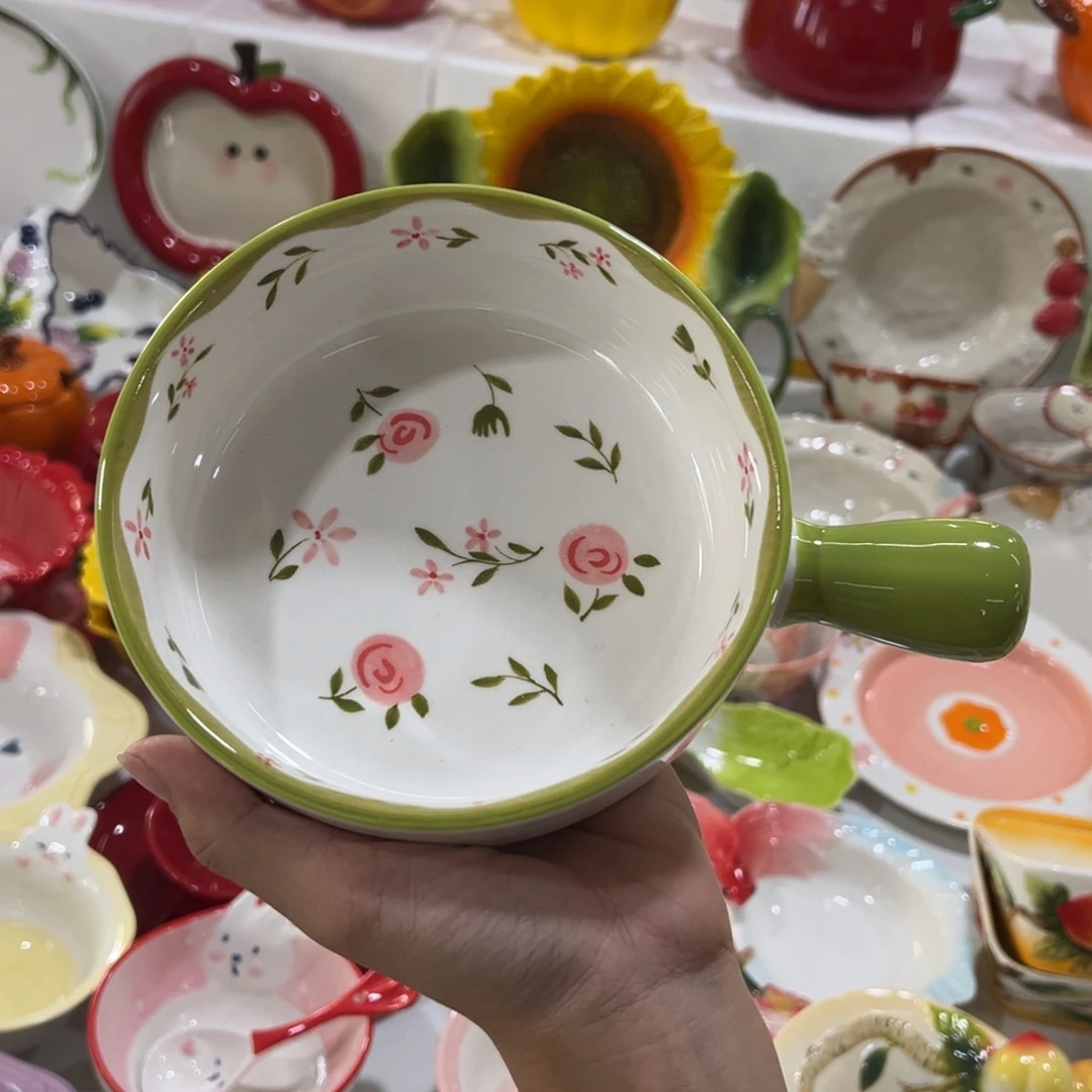 陶摆件高温陶瓷釉下彩正品！