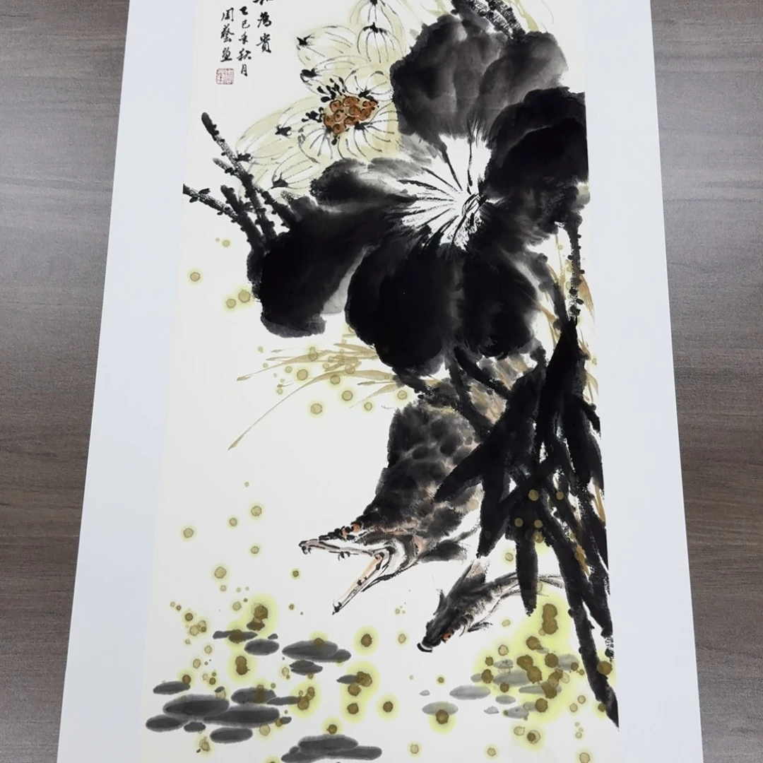 国画国画作品山水花鸟