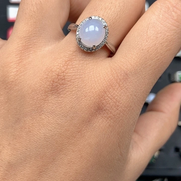 翡翠未镶嵌戒指戒指