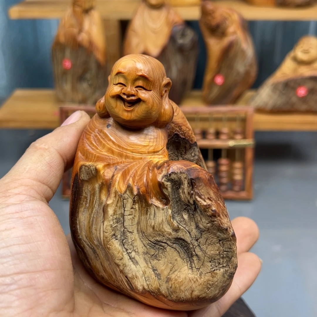 阿***丑木崖柏木摆件手把件