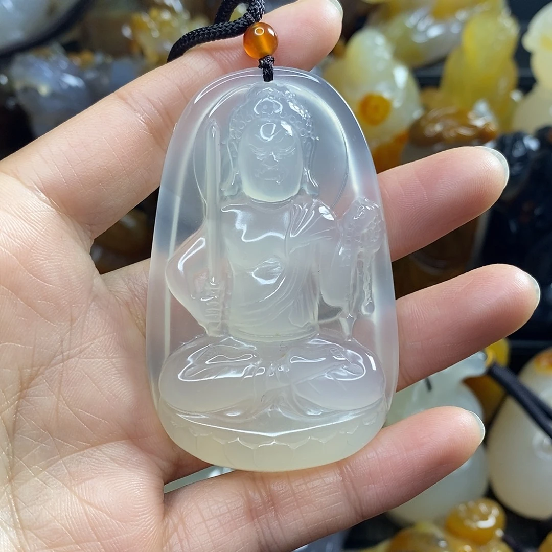 玛瑙/玉髓未镶嵌吊坠