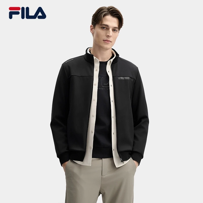 Fila/斐乐男【简约立领弹力长袖】春秋保暖商务休闲外套F11M513503F