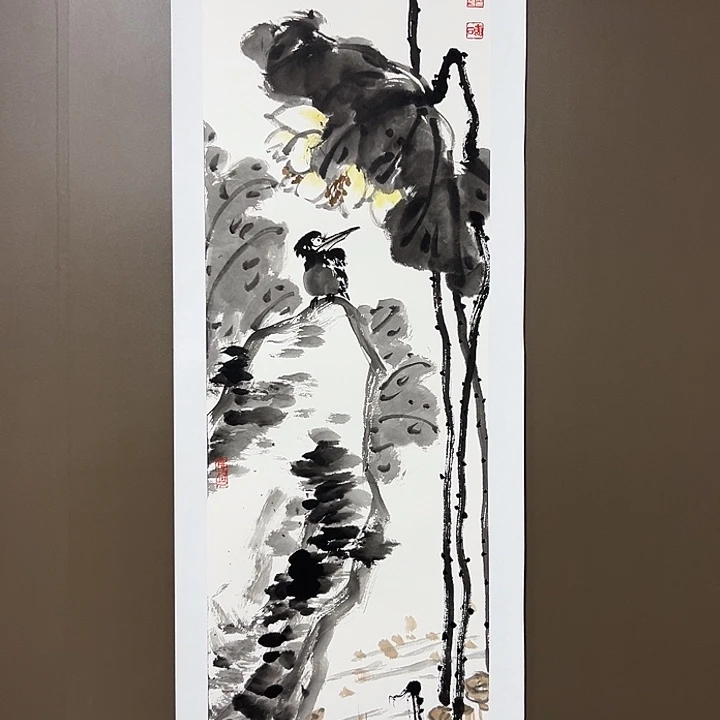 国画陈连平  手绘原创