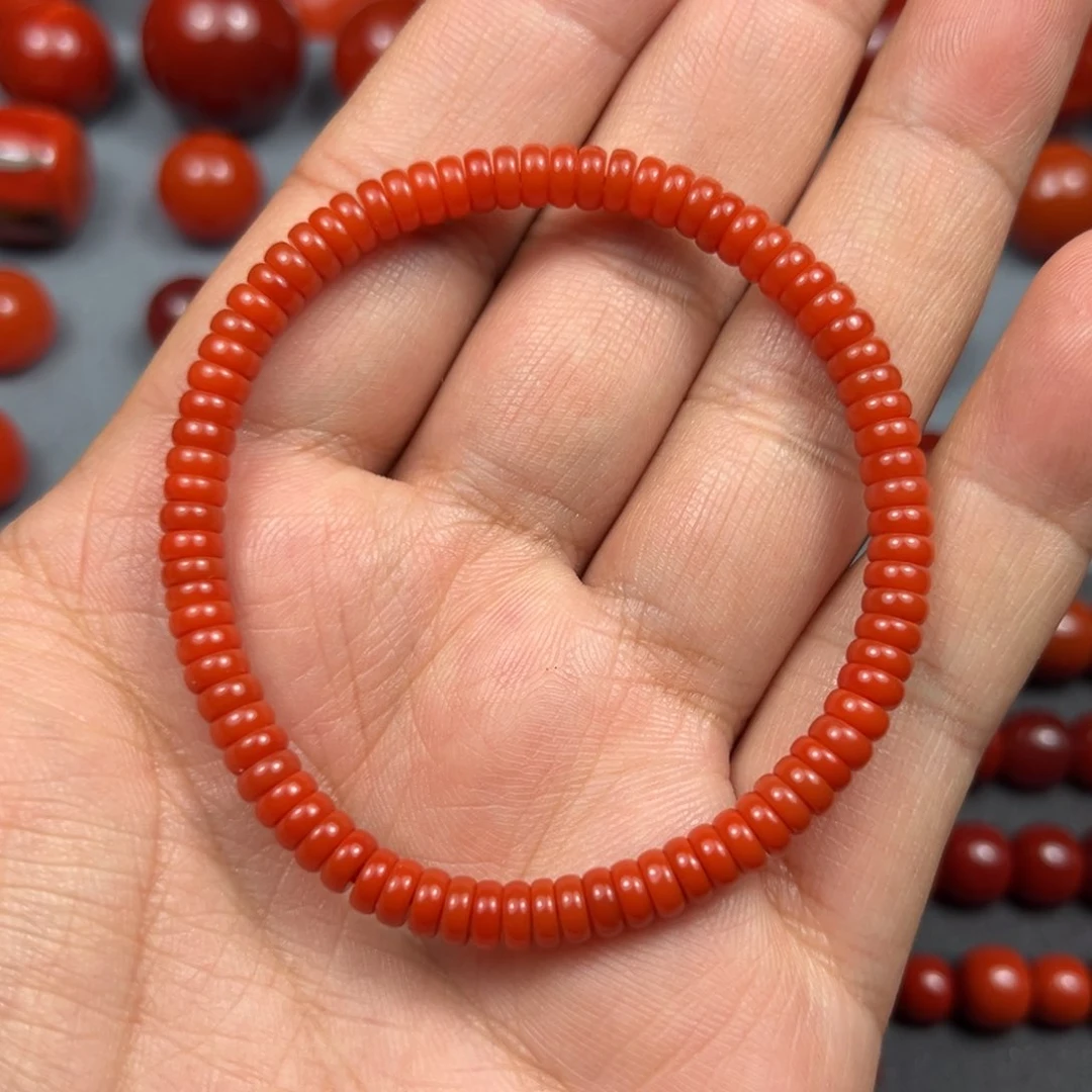 南红玛瑙珠宝奇石未镶嵌尺寸5无纹满肉