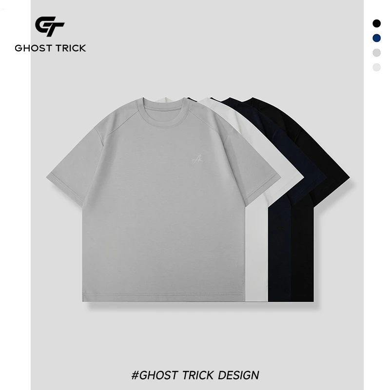 夏季双面凉感莫代尔面膜T立体剪裁圆领百搭72333