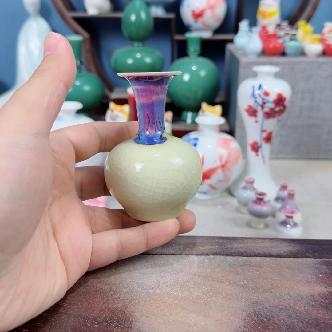 陶瓷手工小花器摆件
