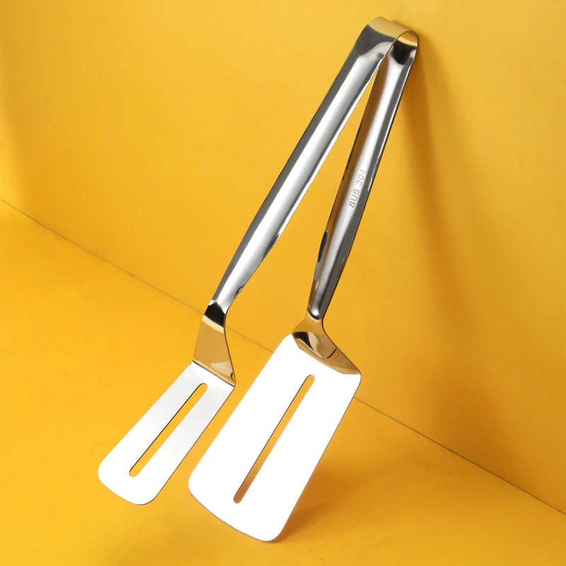 食品夹夹子304不锈钢牛排厨房食物油炸专用烧烤肉煎铲炸鱼