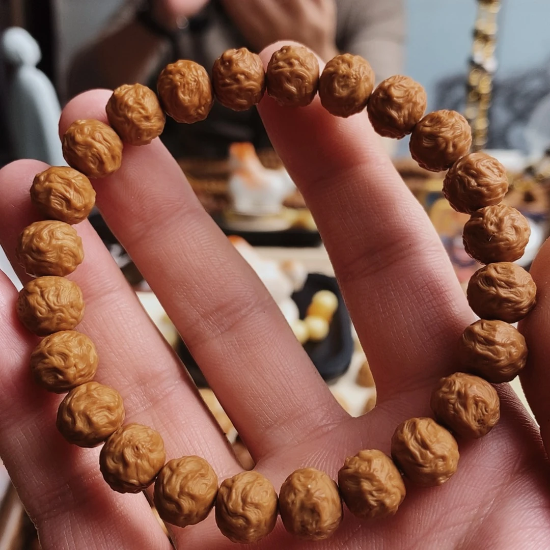 手串猴头核桃游龙珠 全品无暇