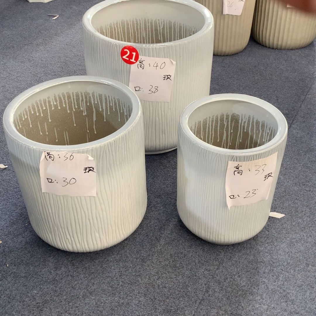 高温陶瓷花盆微瑕