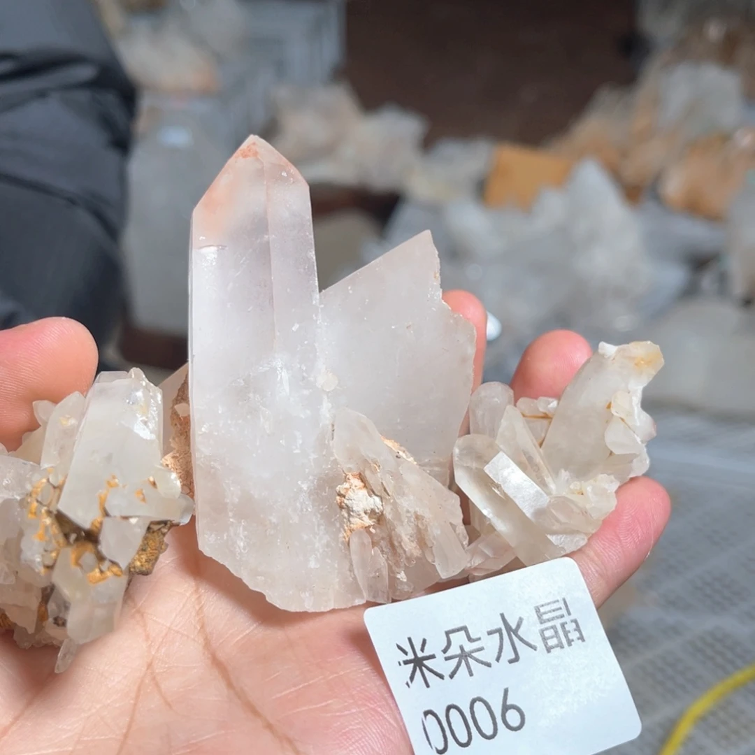 开***心未镶嵌水晶珠宝半成品水晶