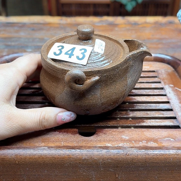纯手工制作粗陶茶具