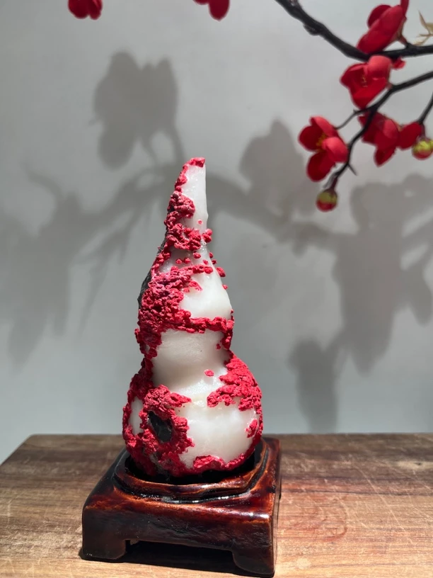 灵璧石白灵玉玉葫芦