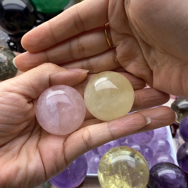 水晶珠宝半成品未镶嵌柚*12