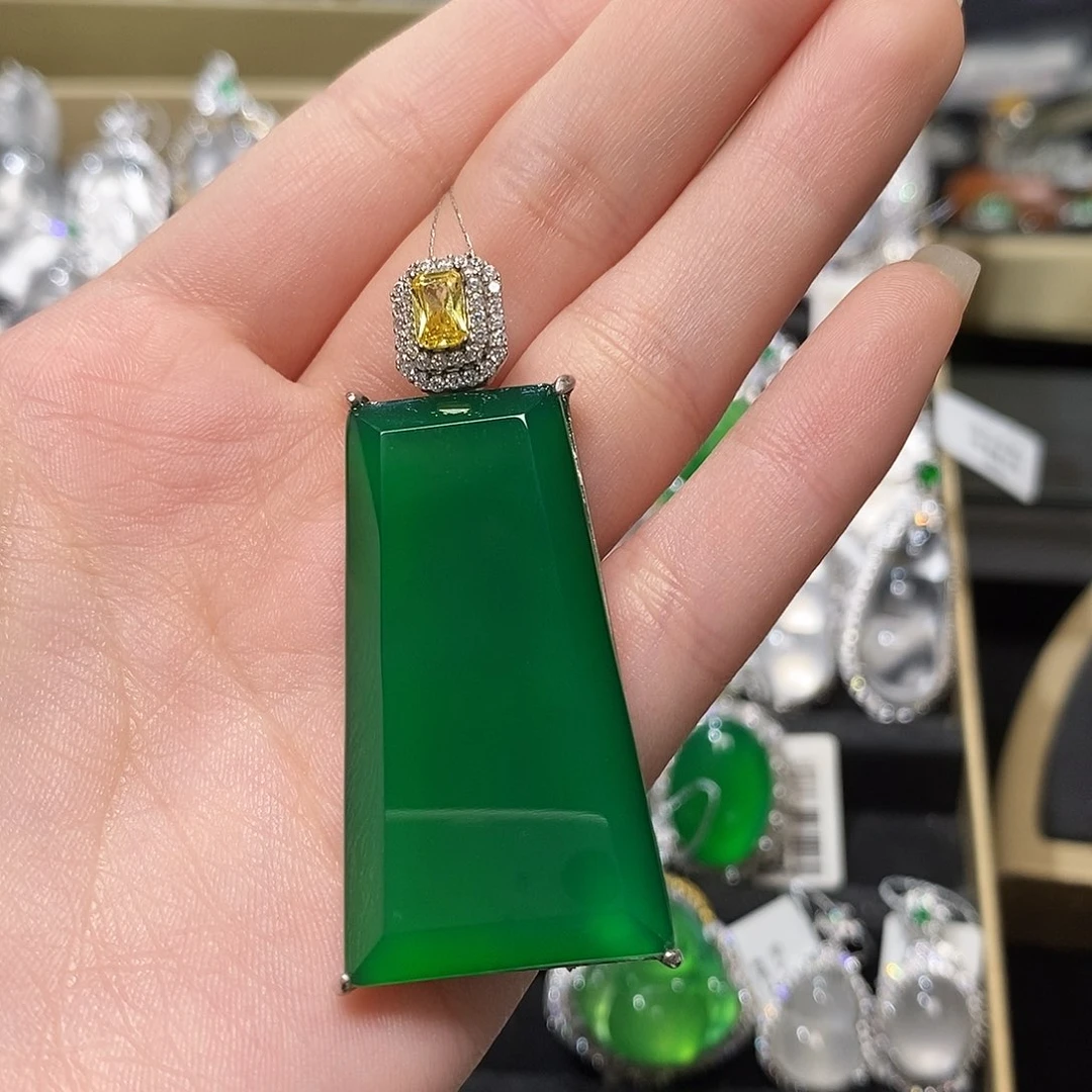 玛瑙/玉髓颈饰银S925镶嵌柒****收琳@@33424