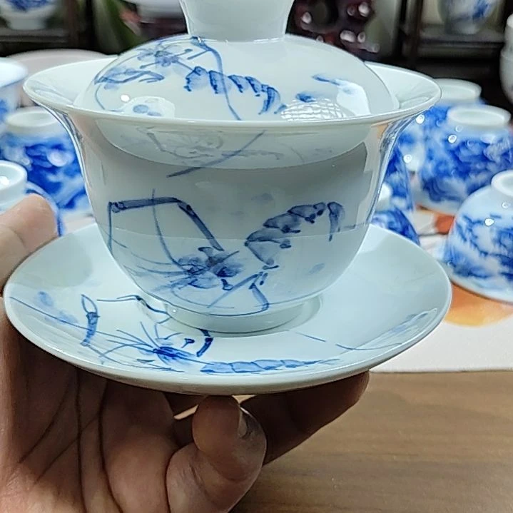 景德镇手工手绘1380度高温陶瓷杯子