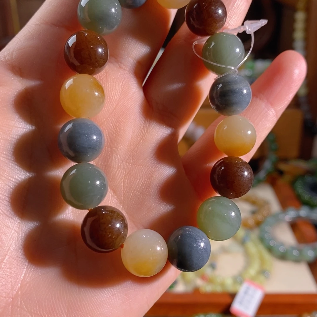 和田玉未镶嵌手链卡12