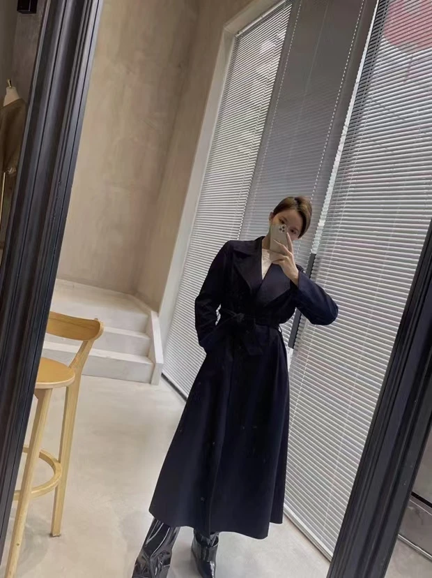 100%羊绒大衣专柜同款高端时尚气质百搭正肩显瘦羊绒外套584324款