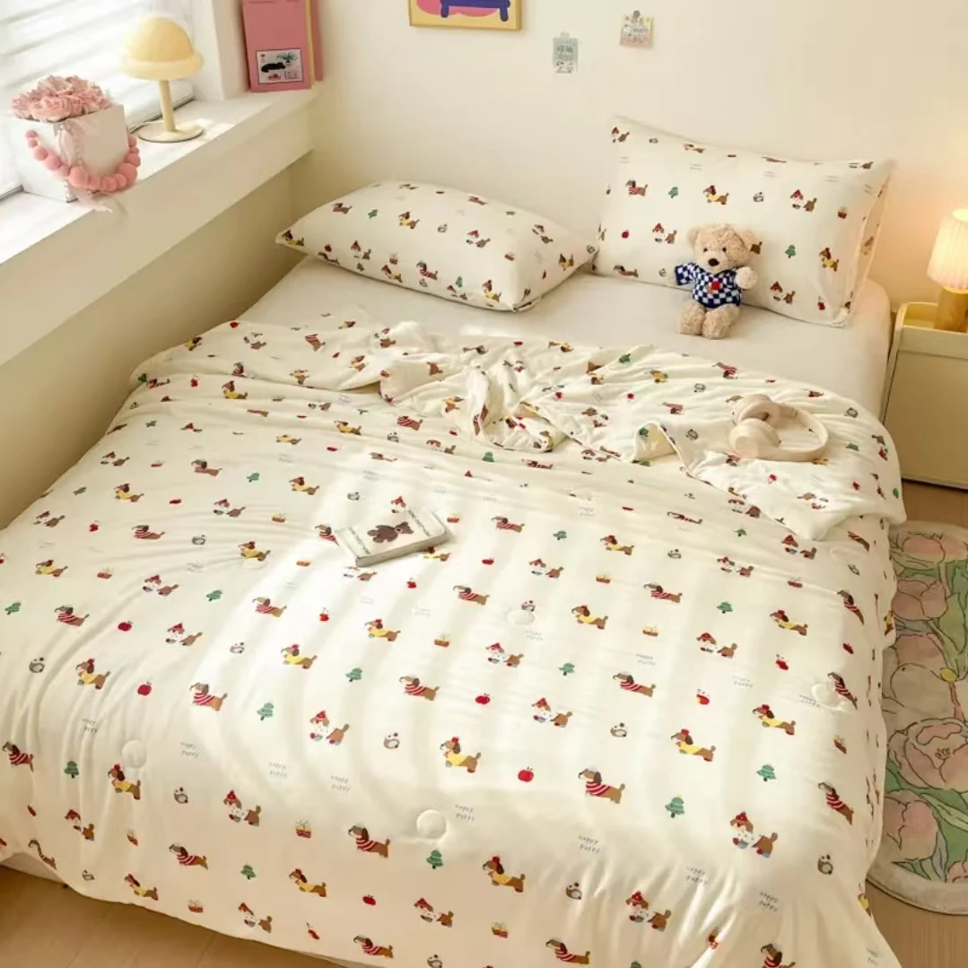 大 空调被 糯糯被 【它针织棉不是纯棉 看清楚】 夏被薄款亲肤