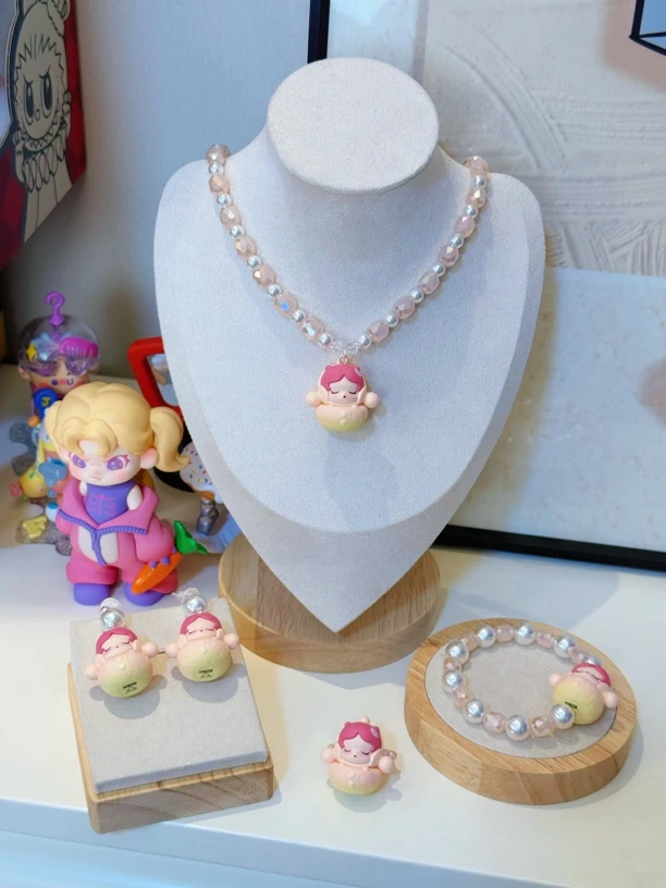 铜合金树脂耳饰 6674(正娃)草莓SP项链手链戒指手机链耳钉