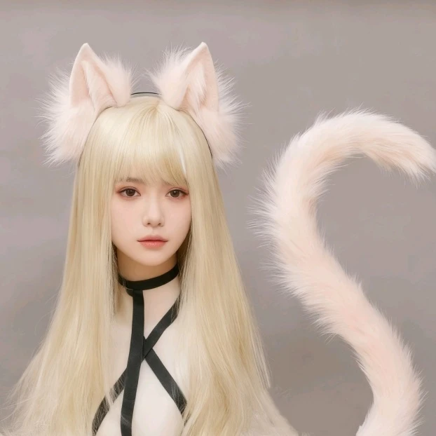 动漫二次元手作仿真猫耳发箍cos派对可爱猫耳朵百搭