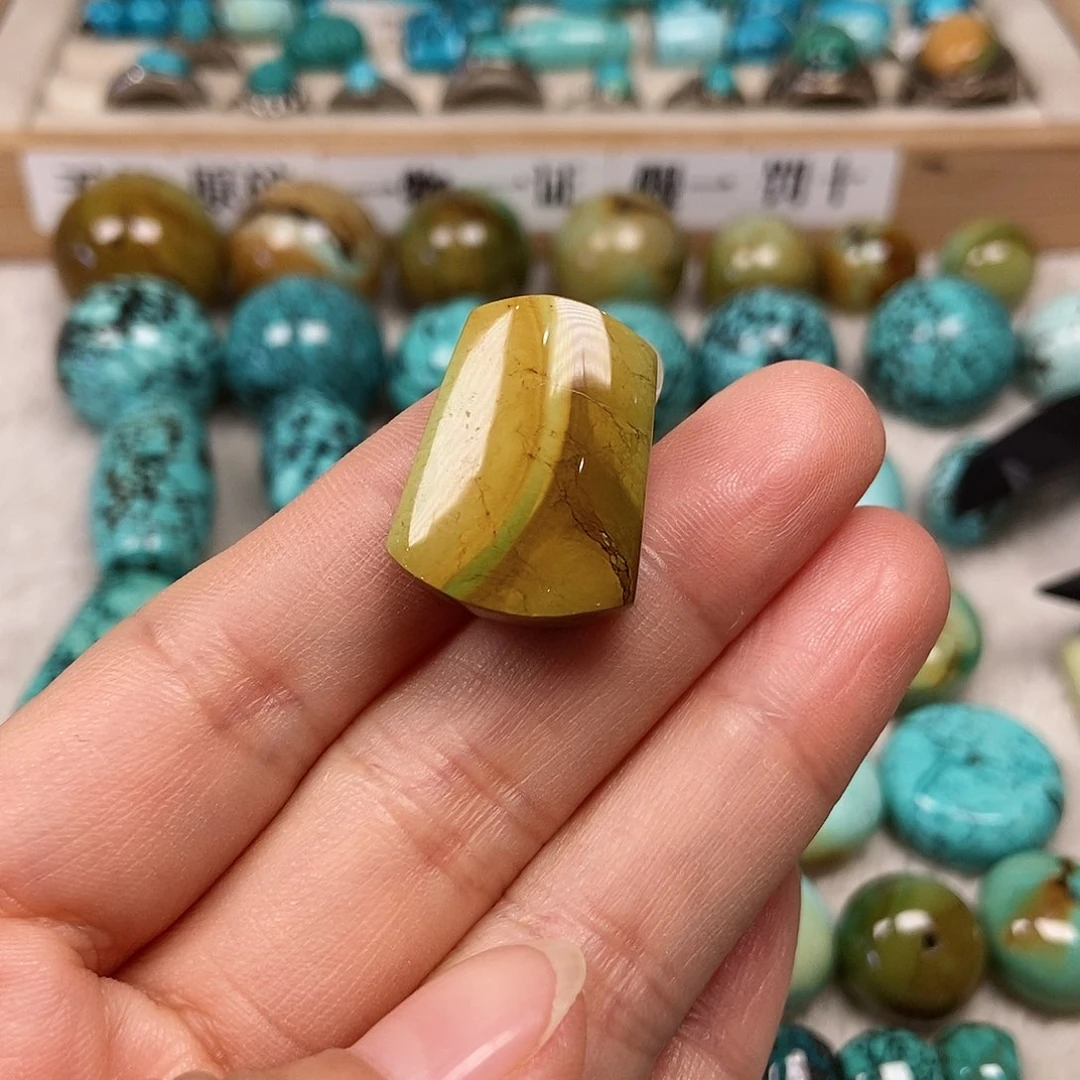 未镶嵌绿松石珠宝半成品