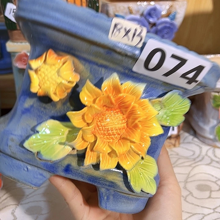 陶瓷多肉花盆满15包邮