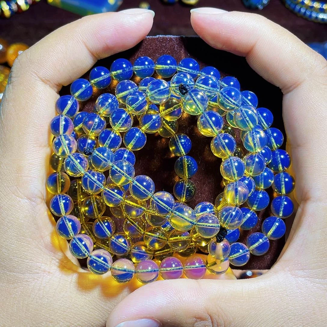 蓝珀裸石未镶嵌7加108