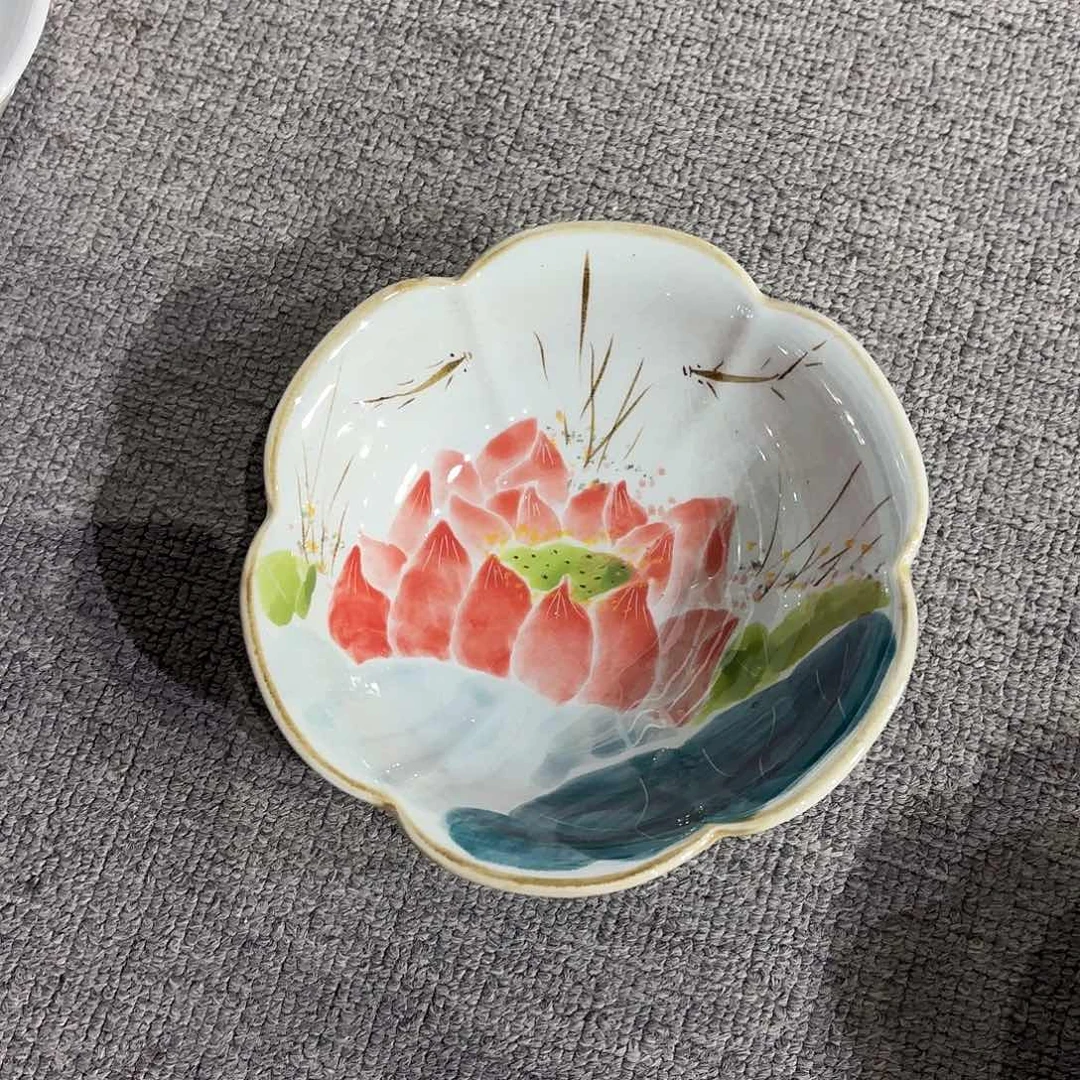 瓷片景德镇手绘高温釉下彩陶瓷茶