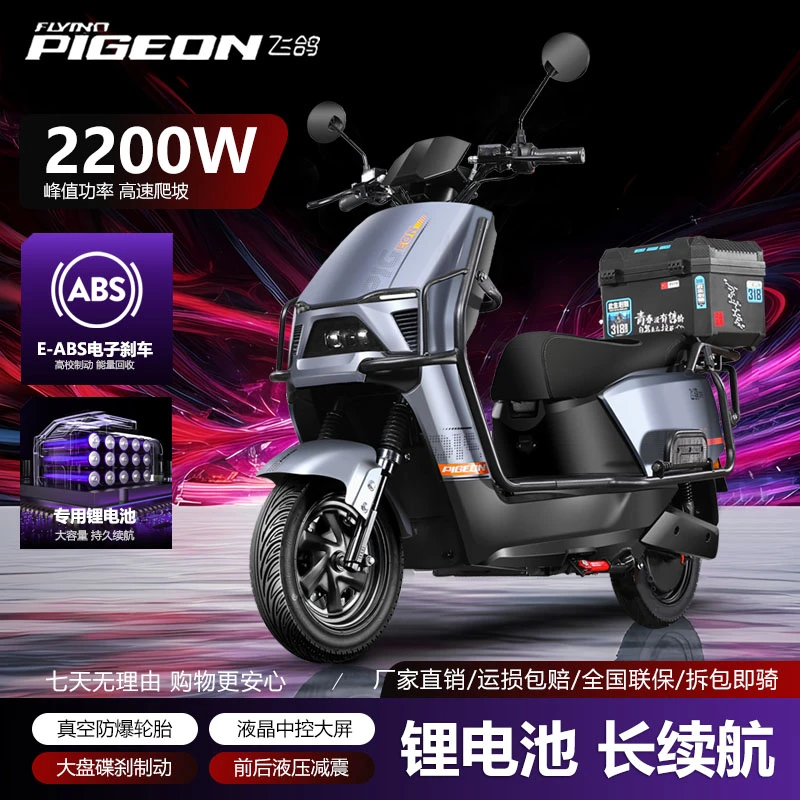 【汽车级锂电池】飞鸽电动车民隆牛电摩护杠大功率代步包邮电动车