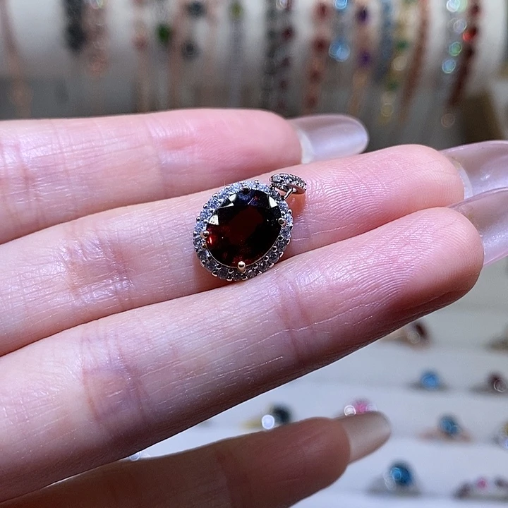 吊坠925银合成立方氧化锆