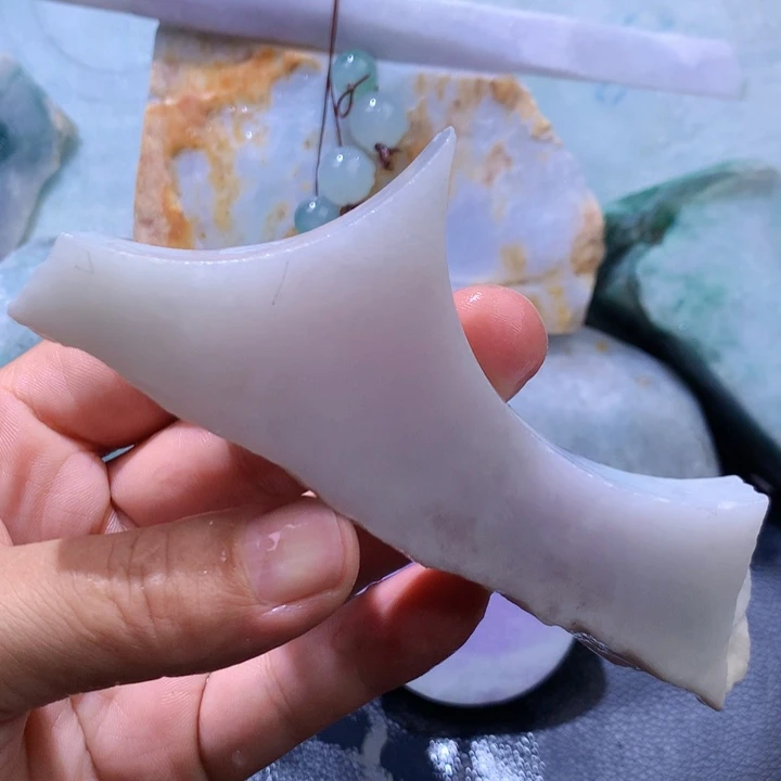 翡翠未镶嵌颈饰缅甸天然翡翠珠子吊坠牌子片料平安扣