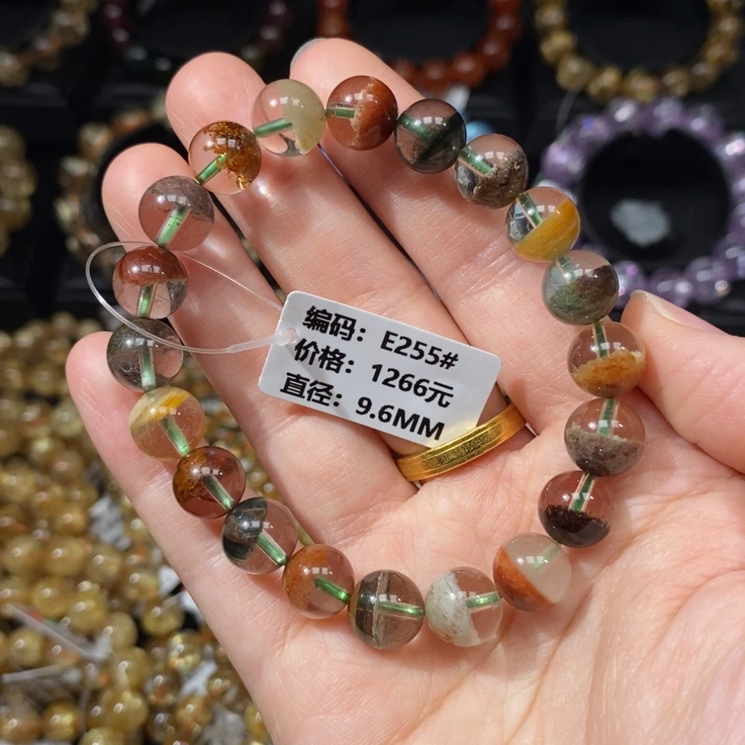 未镶嵌手链水晶E255#9.6mm