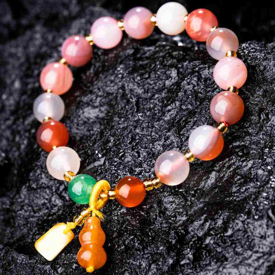 【李老师专属】盐源玛瑙手串11338/多样性发其一