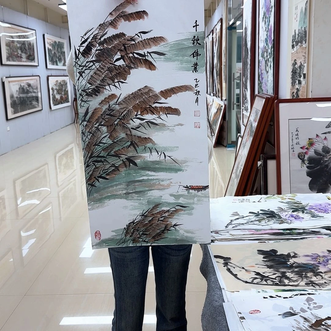国画国画作品多次