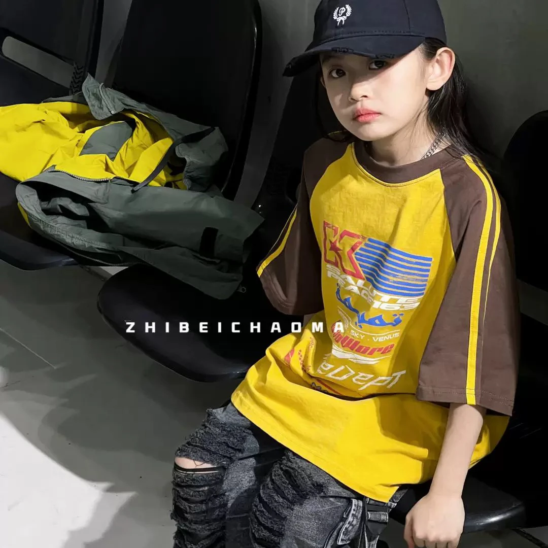 潮牌夏季美式T恤宽松时尚