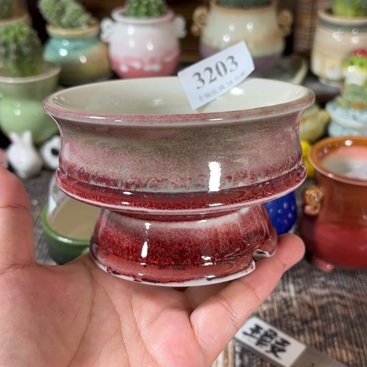 口10高7 手工花盆满30包邮