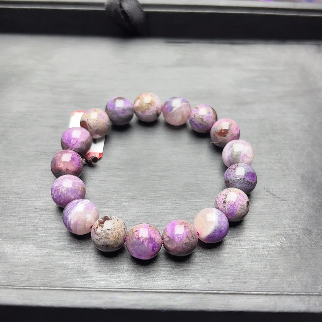 苏纪石（舒俱来）未镶嵌泥地紫樱花手串