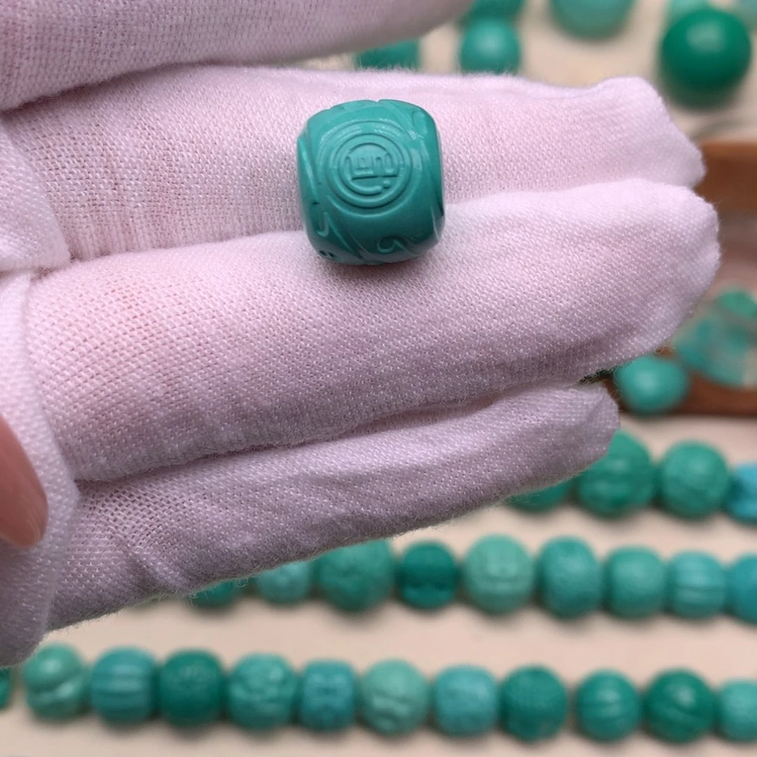 手工精工雕刻博古纹卡13小微