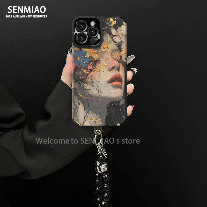 适用【苹果oppo华为vivo小米】繁花似锦创意手机壳高级女款