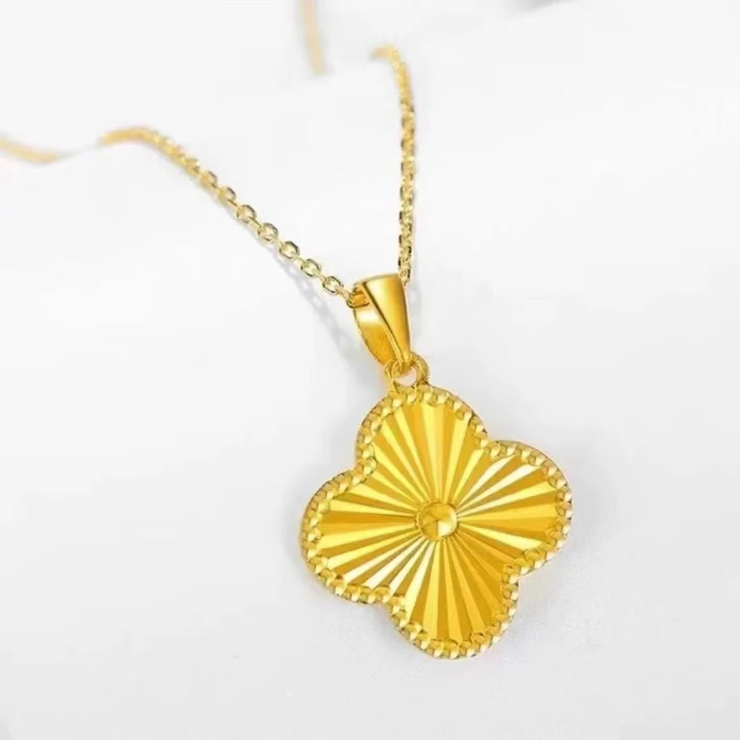 抖音好物合金吊坠 四叶草项链吊坠经典百搭时尚潮流