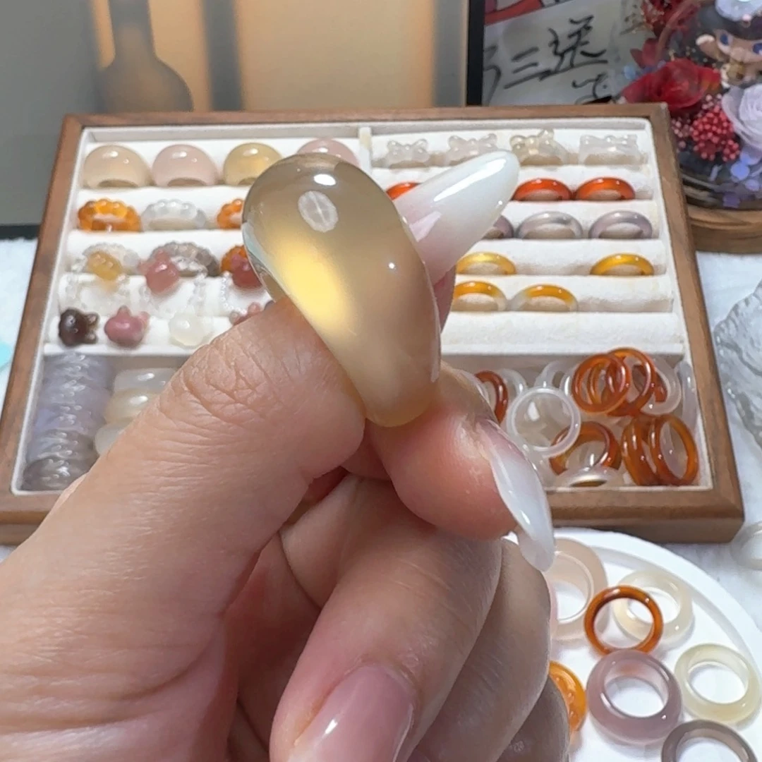 未镶嵌戒指玛瑙/玉髓058港12