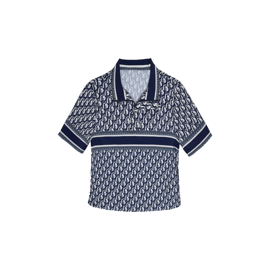 DIORA HEALY/迪奥海莉女装新款短袖设计师冰丝凉感衬衫33D8183351